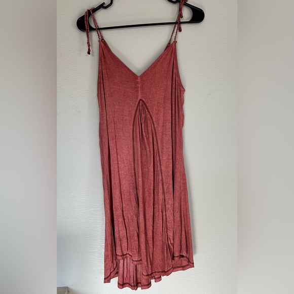 Mur Mur Dresses & Skirts - Mur Mur dusty rose flowy dress braided straps size M